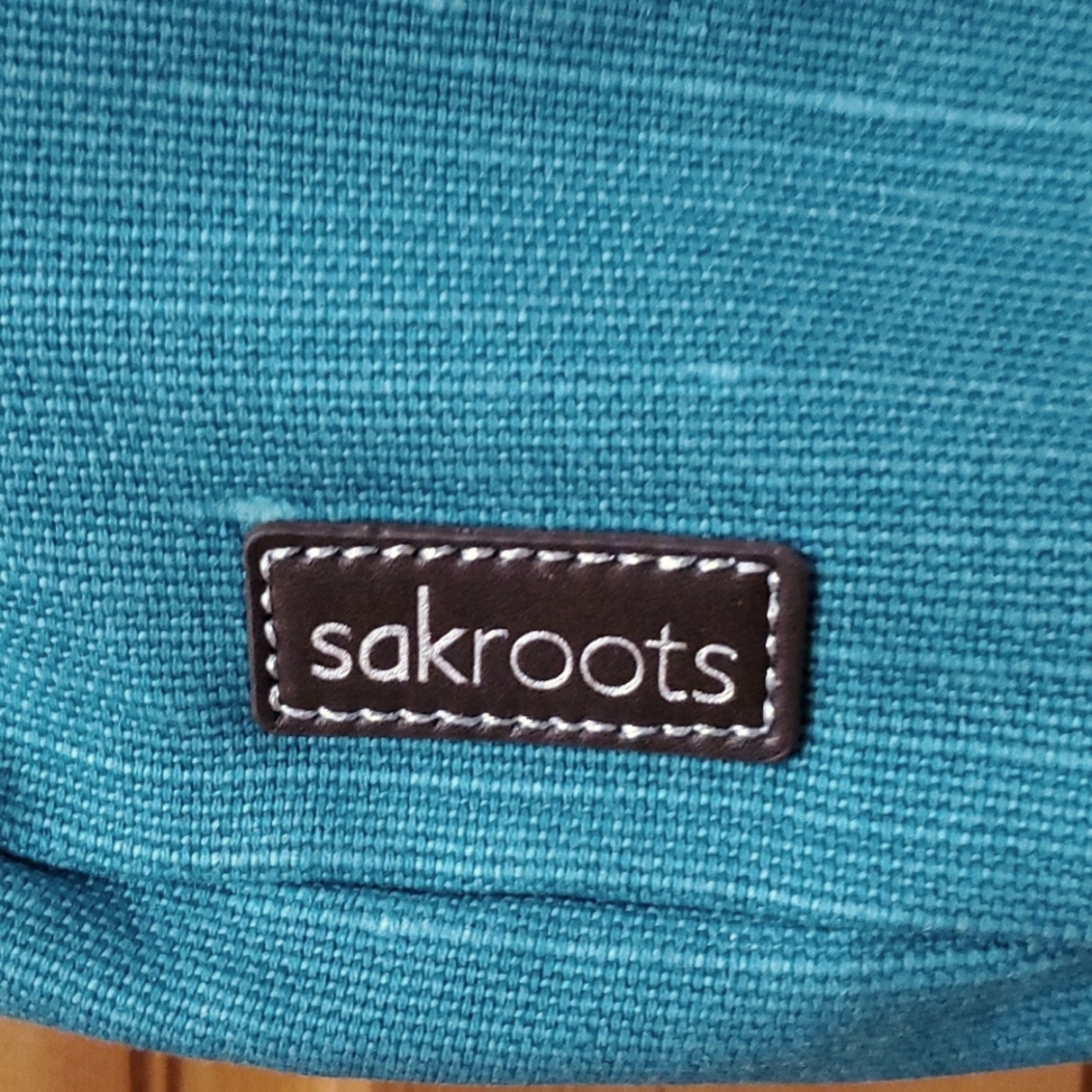 Sakroots Teal and Pink Floral Crossbody Bag - Picture 5 of 14